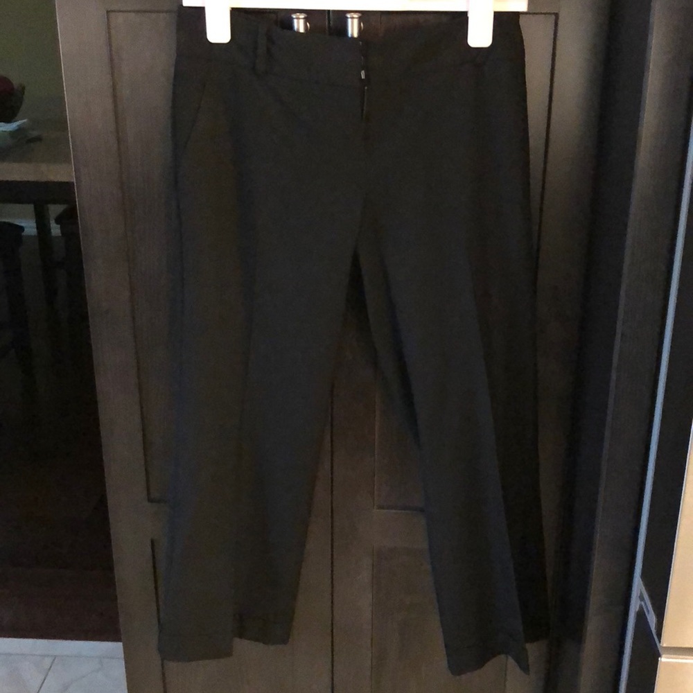 Black ankle dress pants